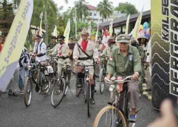 Memupuk Semangat Juang Pahlawan, Gubernur Kalsel Lepas Gowes Ngontel Joeang
