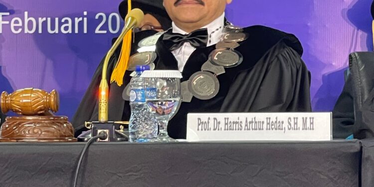Prof. Harris Arthur Hedar: Kepakaran Ary Ginanjar dalam Karakter Hukum Layak Dianugerahi Guru Besar Kehormatan Ilmu Hukum