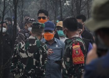 Asap Karhutla Tak Sehat, Wamenko Pangan Imbau Warga Gunakan Masker